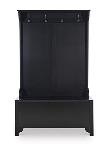 Linon Home Decor Anna Hall Tree-Wide Bench, Black #TOP1