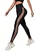 MGULEEYI Tie Dye Sexy Leggings for Women High Waist Yoga Pants, Scrunch Butt Lifting Elastic Tights(Black,M,Medium)
