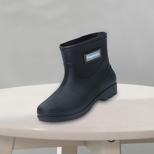 Rain Boots Nonslip Rainboots Waterproof Trendy Garden Shoes Mid Calf Boots for Trekking Outdoor Adults Women Men2