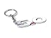 Xotic Tech 1x Silver Chrome Finish Key Chain Fob Ring Keychain Compatible with Mustang