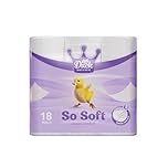 Little Duck So Soft 3 Ply Toilet Rolls | Ultra Soft, Absorbent & Lightly Scented Bathroom Tissue | Luxury Toilet Paper for Sensitive Skin – (18 Rolls-Pk1)