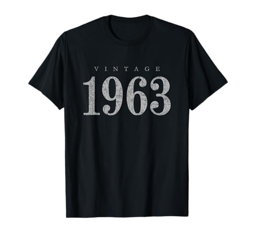 Vintage 1963 (Gris Antiguo) Regalo de 62 Cumpleaños Camiseta