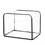 Toaster-Staubschutz für 2-Scheiben-Geräte, transparentes Design mit wasserdichtem PEVA, um Küchenhelfer sauber zu halten