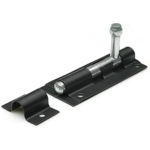 Luxed Sliding Door Lock Tower Bolt Keyless Security Easy Locking Mechanism, Durable, & Strong Gate Latch for Garage, Garden, Internal Doors, Windows (100 mm) Cover