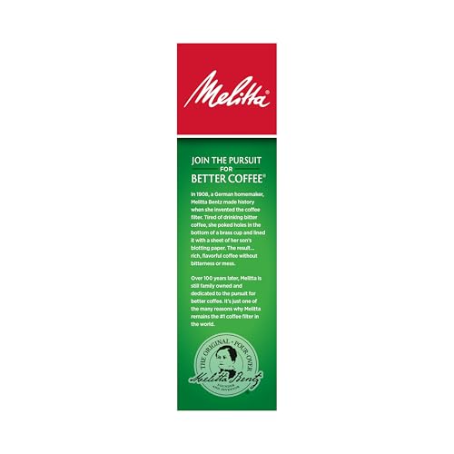 Image of Melitta #4 Unbleached Coffee Filters, Premium, Natural Brown, Flavor Enhancing Coffee Filters for 8-12 Cup Coffee Makers, Kosher Certified, Compostable, 100 Count (Pack of 1)