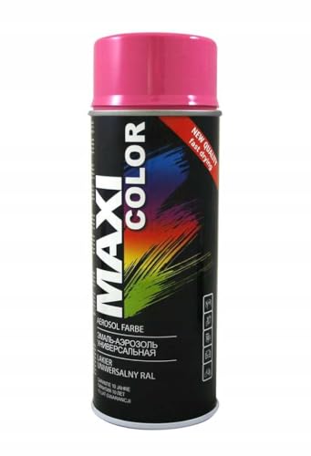 Maxi Color NEW QUALITY Sprühlack Lackspray Glanz 400ml Universelle spray Nitro-zellulose Farbe Sprühlack schnell trocknender Sprühfarbe (RAL 4003 erikaviolett pink glänzend)
