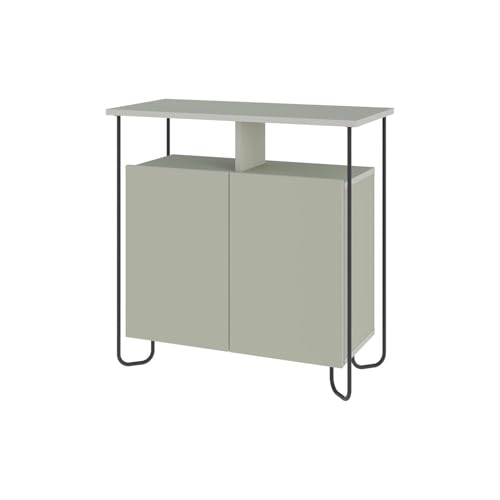 Image of FWStyle Matt Ash Green 2 Door Sideboard
