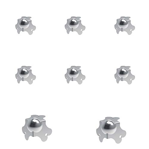 Image of Penn Elcom Flight Case Small Ball Corner (Set of 8) Top /Male | Zinc Finish | DJ /Audio /Sound Box (4.1 * 4.1 * 4.1 cm) Round Angle Edge | Case Protection with 3 Holes | Easy to Fit