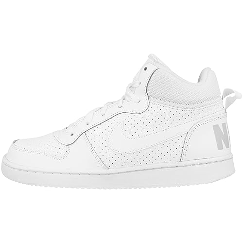 Nike Court Borough Mid (GS), Chaussures de Basketball garçon, Blanc (White/White-White 100), 40 EU