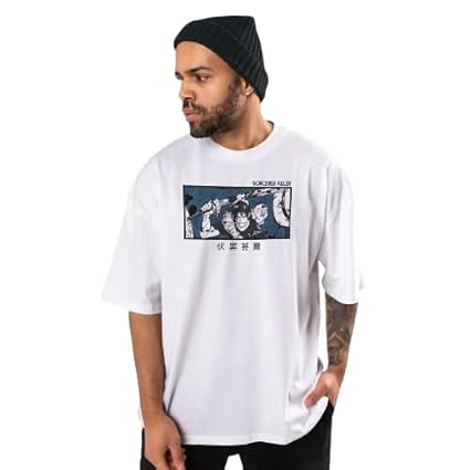 Buy WEEBOHOLIC Toji Fushiguro Oversized White Anime T-Shirt-S at