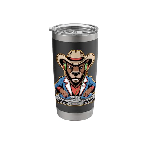 Dj Bear Cowboy Mixing Beats Wild West Stainless Steel Insulated