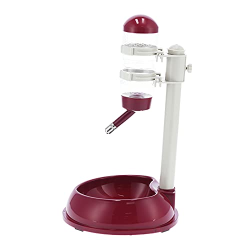 Fuente automática y comedero elevable para gatos y perros miniatura 4
