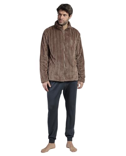ADMAS CLASSIC Bata Manga Larga Calentita Cinnamon para Hombre