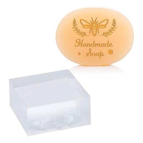 CRASPIRE Bees Acrylic Soap Stamp for Crafts Cover