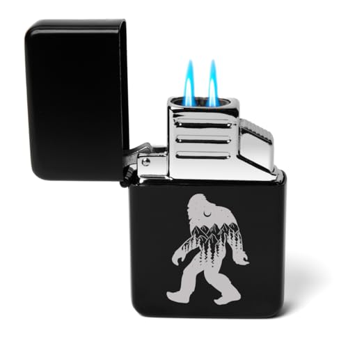 Encendedor Dual Flame Bigfoot Bosque Montañas Estrellas miniatura 1