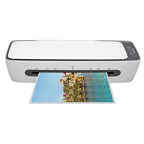 SL688 6 in 1 Thermal Laminator Machine, 9 inch Hot Cold Laminating Machine with 12 Laminating Sheets, Cutter, Corner Rounder and Hole Punch, Lamination Machine for Home School Office Use (US)