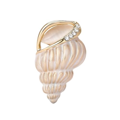 Broche conque pour femme, le cadeau idéal en forme de coquillage d'océan