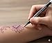 Element Tattoo Supply Body Marker Pens - Temporary Tattoo Markers for Skin, Body Safe & Washable Skin Scribes for Tattooing, Sketching & Freehand Drawing, Purple Bold Tip, 5 Pack