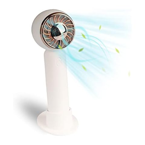UseeShine Portable Neck Fan Handheld Mini Handheld Fan Handheld Fan Rechargeable Portable Fan 3 Speed Personal Fan Battery Powered Fan USB Pocket Fan for Home Travel Office Outdoor Cover