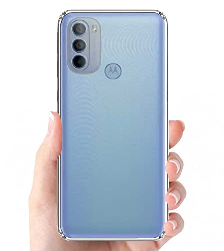 Image of Soft Flexible Silicone Back Cover Compatible with (Motorola Moto G31, Transparent Case)