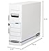 Bankers Box 12 Pack X-RAY Basic-Duty File Storage Boxes, Standard Setup, Secure Tab Lock Closure, White/Blue