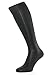ALBERT KREUZ men's black over-the-calf socks of 98% silk - Made in Germany EU 42-44 / US 9-11