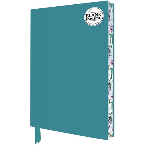 Turquoise Blank Artisan Notebook (Flame Tree Journals)