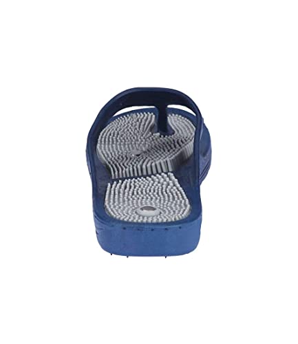 Image of Acupressure slippers for foot massage with magnetic Unisex-Adult (10, Blue)