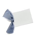 Dinner Place Cards Blue, Dusty Blue Wedding Decor, Paper Place Cards For Table Setting, Table Name Cards For Wedding, Baby Shower Place Cards, Baby Shower Decorations, Placecards, Set of 20 (Blue)