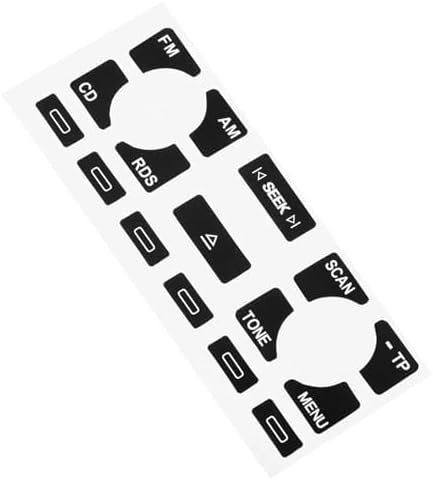 Car Air Conditioning Dash Button Sticker for Audi A4 B6 B7 A6 A2 A3 8L,Radio Dash Buttons Decal Replacement Stickers Auto Interior Accessories