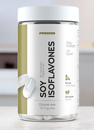 Prozis Soy Isoflavones, Isoflavoni di Soia, 90 capsule - salute donna rigenerante (270 capsule)
