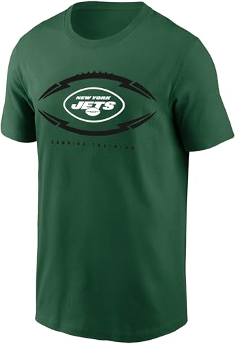 NFL Youth 8-20 Armour Ball Team Color Performance Primary Logo Camiseta de manga corta, New York Jets, 10-12