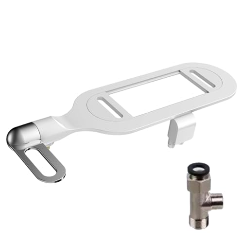 Whoasyst Accesorio de bidé para inodoro con doble boquilla retráctil, no eléctrico, ajustable, presión de agua, asiento de inodoro para ancianos