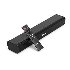 NGS Subway – Barre de Son TV, Soundbar avec Puissance de Sortie 40W, Compatible avec la Technologie Bluetooth 5.0, Entrée Optical-USB-AUX in, Télécommande