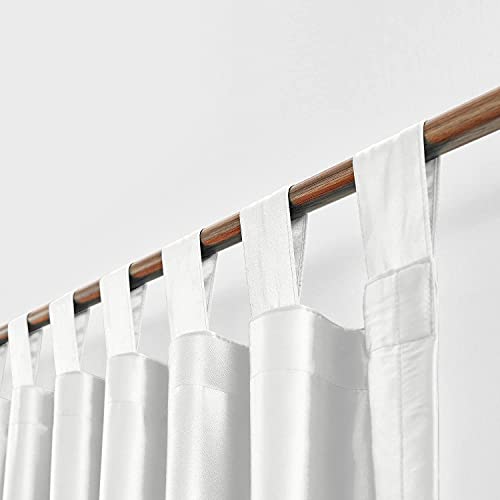 Tab Top Solid Curtain, Living Room, Window Treatments Draperies For Bedroom Polyester Blend (Coffee, 100 Inch Wide By 144 Inch Long- 1 Panel) #TOP1