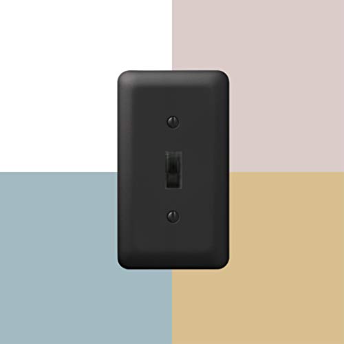 Placa de pared ciega AMERELLE Devon de 2 ventanas de acero color negro para hogar 7