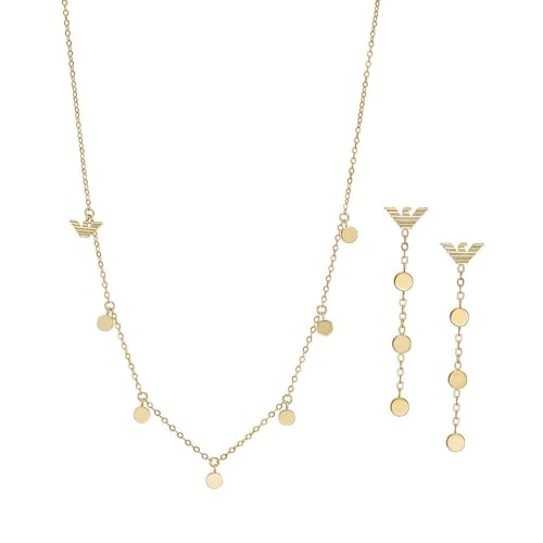 Finitura: lucida Emporio Armani EGS3064SET EGS3064SET - Set collana da donna con orecchini, Length: 500mm, Width: 4mm, Height: 1.20mm, Acciaio inossidabile, Nessuna pietra preziosa