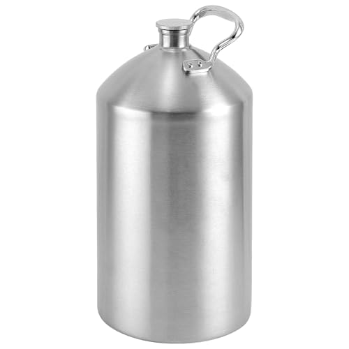KEG STORM Heavy-Duty Gallon Water Jug, Leakproof Portable Mini Keg for Beer, Durable Steel Water...