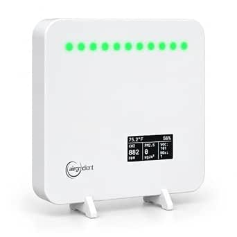 AirGradient ONE Indoor Air Quality Monitor (Model I-9PSL-DE) - PM2.5, CO2, TVOC, NOx, Temperature & Humidity