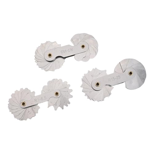 VRTYVEYBB 3 medidores de radio profesionales en acero inoxidable para resultados de trabajo precisos