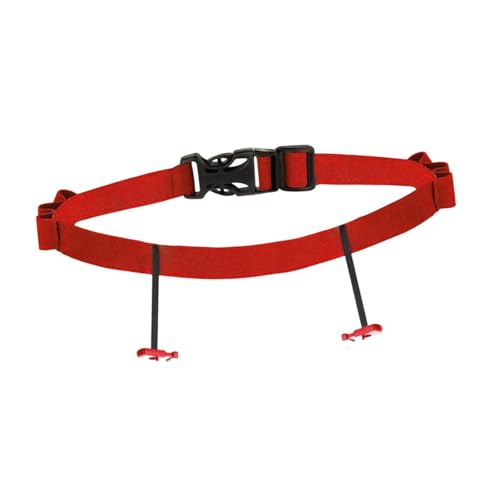 Yiju Triathlon Race Number Belt Running Belts, Adjustable, Lightweight, Accessories, Easy to Install, Triathlon Running Belt, Red