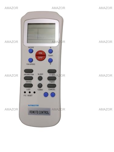 Image of AMAZOR Compatible /Replacement Carrier AC Remote Control - Suitable for 1 Ton, 1.5 Ton, 2 Ton Split & Window Air Conditioners (Exact Matching Remote Required) (R14 /Ce)