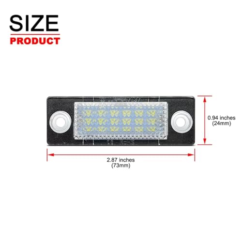 Luz LED matrícula VW Golf Passat Jetta Caddy 3B5998026A recambio 4