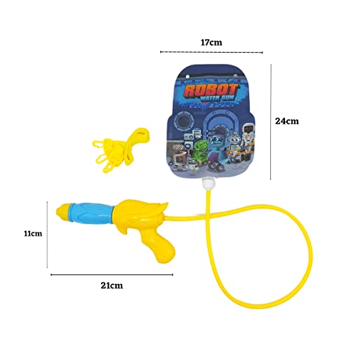 Mochila Lança Água - Batalha de Água Divertida para Crianças: Bolsa Plástica de 800ml, Pistola de Ág