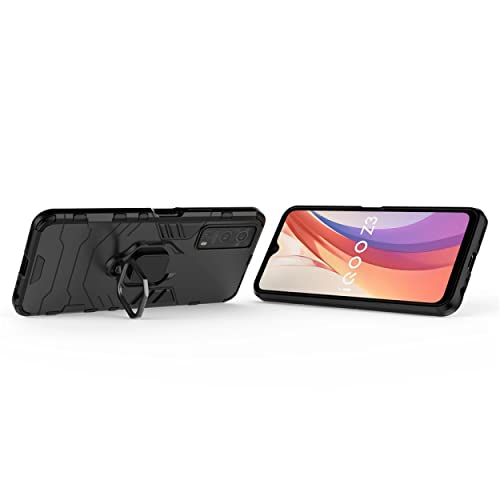 Image of SPAZY CASE Vivo iQOO Z3 5G Back cover | Dual Layer Armor Defender Full Body Protective + PC Hybrid Kickstand Back Case for Vivo iQOO Z3 5G