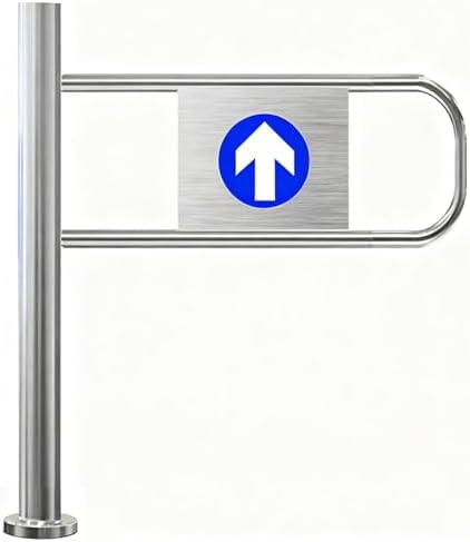 Automatic Self-Closing Swing Gate for Supermarkets - Manual 90° Open Pedestrian Entrance Door, One-Way Industrial Fence Gate (Left, 70cm/27.6in)