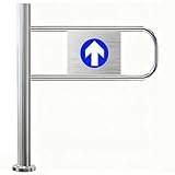 Automatic Self-Closing Swing Gate for Supermarkets - Manual 90° Open Pedestrian Entrance Door, One-Way Industrial Fence Gate (Left, 70cm/27.6in)