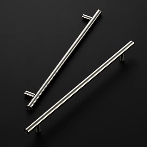 Image of Ravinte 12-1 /2 Inch Cabinet Handles Brushed Nickel Stainless Steel Kitchen Cupboard Hardware Cabinet Handles 10 inch Hole Center 10 Pack