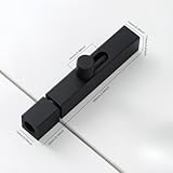 Door Lock Black Bolts Heavy Duty Door and Gate Bolt Locks Slide Barrel Door Bolt Security Lock Latch with Screws for Internal Door Shed Bathroom Toilet Shed (Black, 4inch) - Image 7