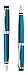 Xezo Incognito Brass Twist Action Medium Ballpoint Pen, Guilloche Enamel in Blue Color with Pure Platinum Plating. Handcrafted and Serialized
